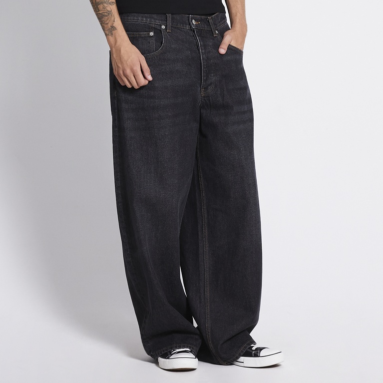 Baggy wide jeans "Giant" Black Used